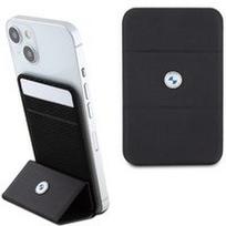 BMW Wallet Card Slot Stand Case BMWCSMRSK - Juodas (Black) MagSafe Signature Collection