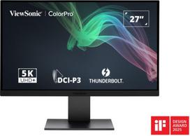 led monitorius - ViewSonic VP2788-5K 27", 5K, IPS, Juodas (Black) - 1 nuotrauka