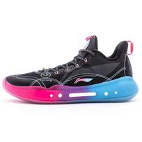 Li Ning Yu Shuai 14 Low Basketball Shoes Unisex Sneakers Black Blue Pink ABAR123-2 38⅓