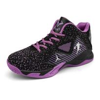 High Quality Basketball Shoes Men Sneakers Boys Basket Shoes Autumn High Top Anti -Slip Outdoor Sports Shoes Trainer Women Summer 45 violetinė