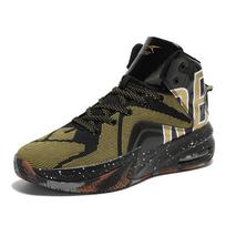 High-top Air Cushion Men Basketball Shoes Kids Basketball Boots Breathable Sports Shoes Boys Sneakers Non-slip Competition Shoes 46