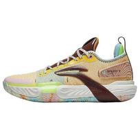 Li Ning Flash 9 Premium Basketball Shoes Men sneaker Yellow Brown Blue ABAT015-5 45