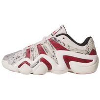 Adidas Crazy 8 Anti-Slip Wear-Resistant Low-Top Basketball Shoes Unisex Beige Red Sneakers JR0187 40