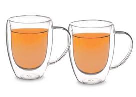 Domoletti dvigubo stiklo puodelių rinkinys, skaidri (Transparent), 0.35 l