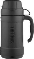 Thermos Traditional 500 ml stiklinis termosas su puodeliu, Juodas (Black)