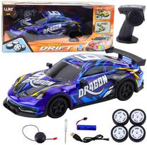 drifting rc - Lean Toys RC sportinis automobilis su apšviestu kėbulu, Mėlynas (Blue) - 1 nuotrauka