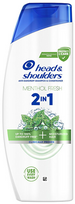Head & Shoulders 2in1 Menthol Fresh šampūnas ir kondicionierius nuo pleiskanų 330 ml