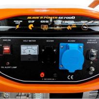 benzininis generatorius - Ruris R-Power GE7000S, 230V, 6,5 kW - 5 nuotrauka
