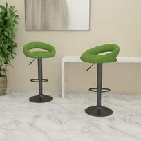 Baro kėdė VLX Bar Stools, žalia, 2 vnt.