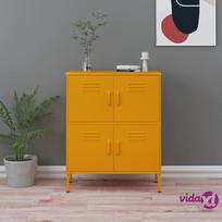Komoda VLX Steel, geltona, 80 x 35 x 101.5 cm