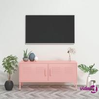 TV staliukas VLX Steel 336229, rožinis, 1050 mm x 350 mm x 500 mm