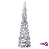 Dirbtinė Kalėdų eglutė vidaXL, Sidabrinė (Silver), 180 cm, PET