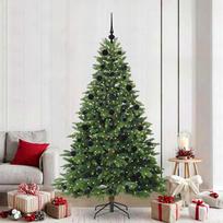 vidaXL Dirbtinė Kalėdų eglutė su 300 LED, Žalia (Green), 210 cm, PE ir PVC