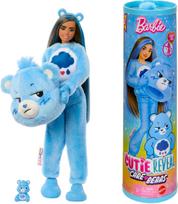 lele barbe pigu.lt - Mattel Barbie Cutie Reveal Care Bears lėlė - Rūpestinga meškutė (Grumpy Bear) JCN96 - 1 nuotrauka
