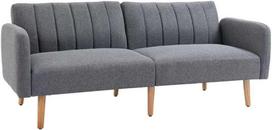 batu suoliukas pigu lt - HOMCOM dvivietė sofa-lova, pilka (Gray), 173 x 75 x 73 cm - 1 nuotrauka