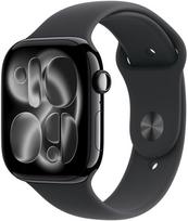 lte watches - Apple Watch Series 11 42mm Jet Juodas (Jet Black) Aluminium Case su Juodu (Black) Sport Band - S/M - 1 nuotrauka
