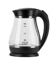 Adler AD 1274 B Elektrinis virdulys 1.7 L 2200 W Juodas/Skaidrus