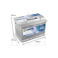 akumuliatorius 278 175 175 - Varta SD E44, 77Ah 780A 12V - 2 nuotrauka