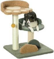 PawHut draskyklė katėms, 52 cm, su 2 lygiais ir žaidimų kamuoliuku, sizalis