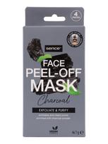 SENCE Juodosios anglies peel-off veido kaukės, 4 x 7 g