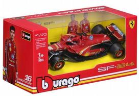 modelio automobilis 1 24 - BBURAGO Ferrari SF24 F1 lenktynių automobilis, 1:43 - 1 nuotrauka