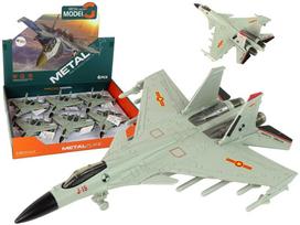 LEAN Toys Naikintuvas su frikcine pavara 1:72, Pilkas (Gray)