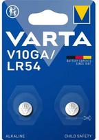Varta V10GA, Single-use battery, LR54, Alkaline, 1.5 V, 2 pc(s), Mėlyna, Steel