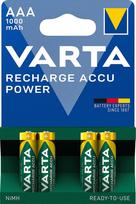 Varta įkraunamos Accu baterijos, AAA, 1000 mAh, 4 vnt, NiMH