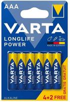 Varta šarminiai elementai AAA Longlife Power, 6 vnt