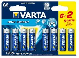 Varta LR6 AA 1,5V High Energy (8 pcs)