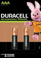 Įkraunamos baterijos DURACELL AAA 900 mAh, 2 vnt