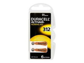 DA-312 DURACELL klausos aparato baterijos 6vnt
