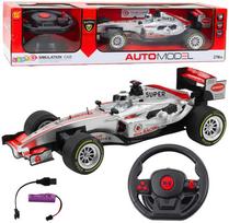 LEAN Toys RC lenktyninė mašina 1:12 su vairo pultu, sidabrinė (Silver)