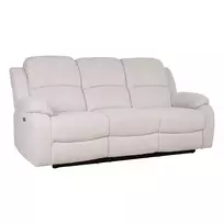 Sofa Home4you FELICIA 3-vietė, natūrali balta (Natural White)