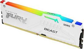 Kingston Fury Beast RGB White, DDR5, 32 GB, 6000 MHz