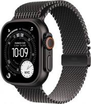 Apple Watch Ultra 3 GPS + Cellular 49mm Black Titanium Case with Black Titanium Milanese Loop - Medium