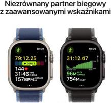 apple watch milanese loop - Apple Watch Ultra 3 GPS + Cellular 49mm Black Titanium Case with Black Titanium Milanese Loop - Medium - 4 nuotrauka