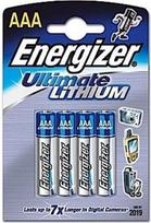 aaa baterijos - Energizer Ultimate Lithium AAA 4x - 1 nuotrauka
