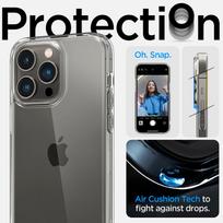 skaidrus iphone 14 pro deklai - Spigen Ultra Hybrid iPhone 14 Pro dėklas - Skaidrus - 9 nuotrauka