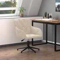 Biuro kėdė VLX Velvet 336995, kreminė
