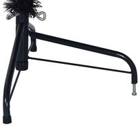juoda eglute - Dirbtinė Kalėdų eglutė vidaXL, Juoda (Black), 180 cm, su šviesomis, PVC - 8 nuotrauka