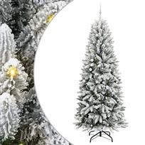 dirbtine eglute su led - Dirbtinė Kalėdų eglutė vidaXL, 240 cm, Balta (White) su 300 LED - 2 nuotrauka