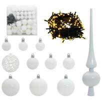 dirbtine eglute su led - Dirbtinė Kalėdų eglutė vidaXL, 240 cm, Balta (White) su 300 LED - 5 nuotrauka
