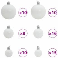 dirbtine eglute su led - Dirbtinė Kalėdų eglutė vidaXL, 240 cm, Balta (White) su 300 LED - 6 nuotrauka