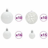 dirbtine eglute su led - Dirbtinė Kalėdų eglutė vidaXL, 240 cm, Balta (White) su 300 LED - 7 nuotrauka