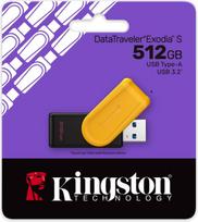 3 0 usb flash - Kingston 512GB Portable USB 3.2 Gen 1 DataTraveler Exodia S (Black/Yellow) | DTXS/512GB - 2 nuotrauka