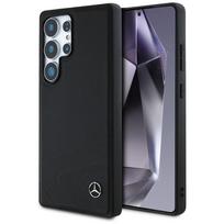 Mercedes odinis horizontalus įspaustas kreivių MagSafe dėklas Samsung Galaxy S25 Ultra - Juodas
