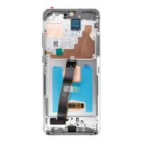 samsung frame remelis - LCD ekranas SAMSUNG S20 Ultra baltas SOFT OLED su rėmu - 1 nuotrauka