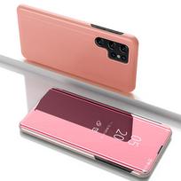 Skaidrus vaizdo dėklas Samsung Galaxy S25 Ultra Flip Cover - Rožinė