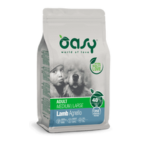 Oasy Adult Medium & Large Lamb sausas maistas su ėriena šunims, 2.5 kg